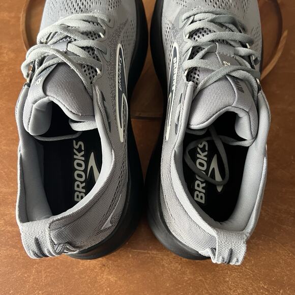 Brooks Glycerin 22 Cushion Primer Grey Black Running Sneakers Shoes Men's 10.5 - Picture 6 of 16